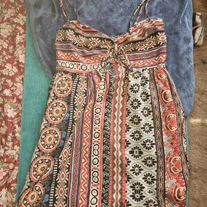 SHEIN Multicolor Bohemian Maxi Dress